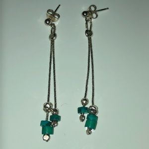 Sterling Silver Earrings with Turquoise